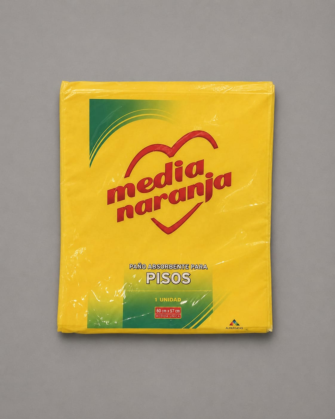 PAÑO AMARILLO DE PISOS MEDIA NARANJA