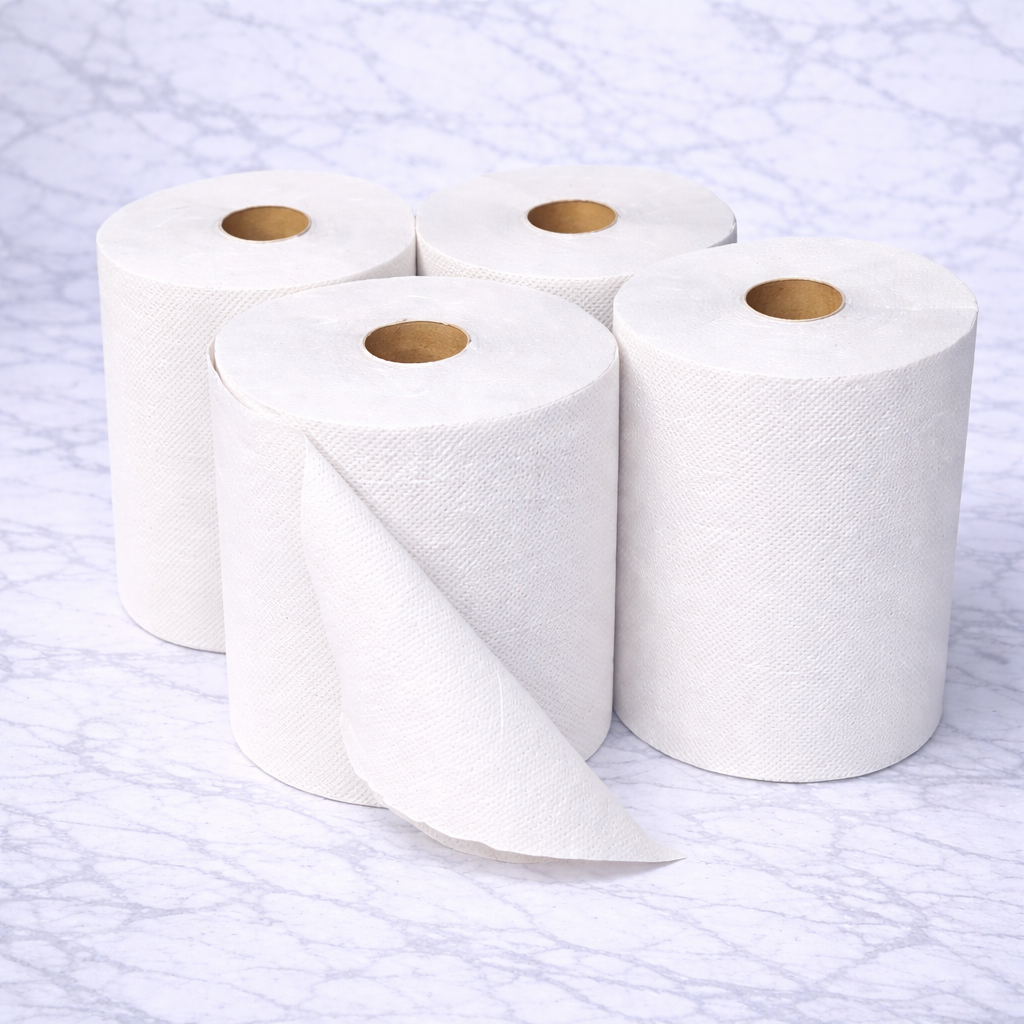 TOALLAS ROLLO BLANCA COD200 CLEAN X 4 UN